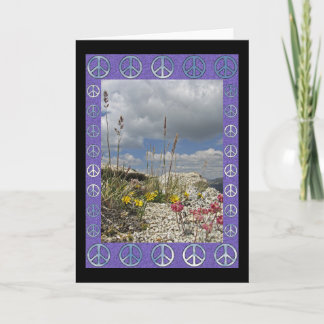 Peace Flowers Card
