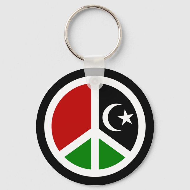 Peace for Libya Key Ring (Front)