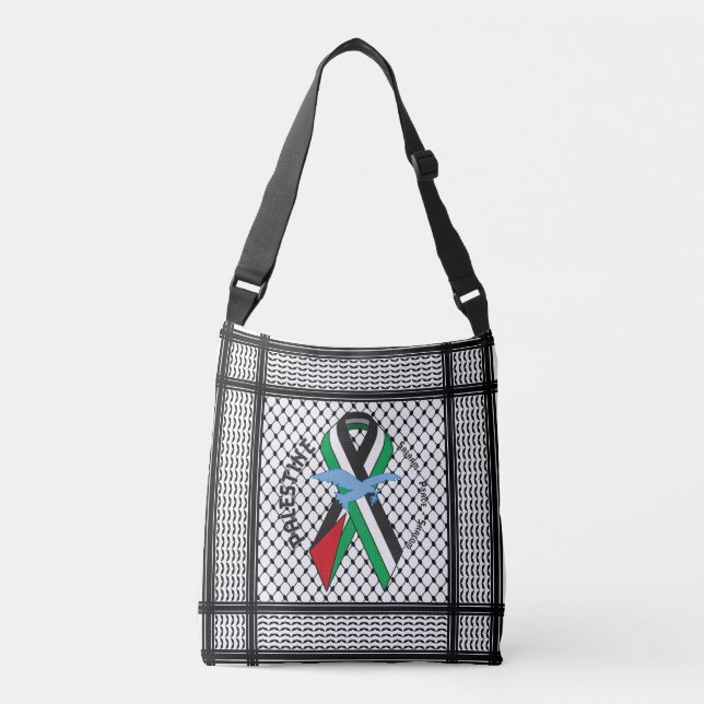 Peace for Palestine Crossbody Bag (Front)