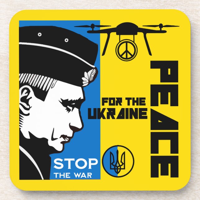 Peace For The Ukraine Coaster (Front)