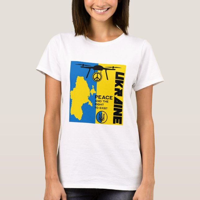Peace For The Ukraine T-Shirt (Front)