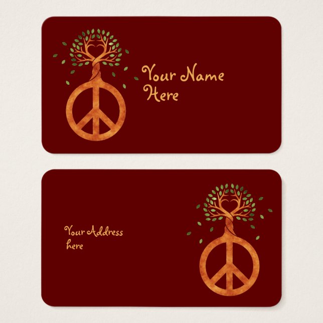 Peace For Trees - Flower Power Heart 1 (Front & Back)