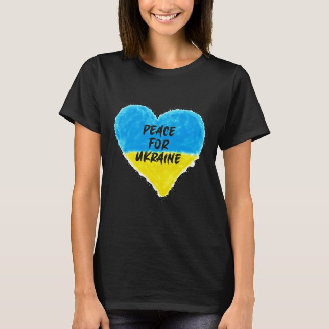 Peace For Ukraine 2  T-Shirt (Front)