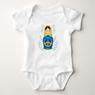 Peace for Ukraine Baby Bodysuit