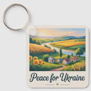 Peace for Ukraine. keychain