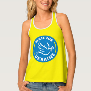 PEACE FOR UKRAINE - no profit - See Back Also Tank Top