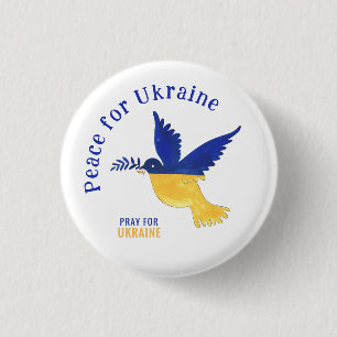 Peace for Ukraine & Pray for Ukraine Button