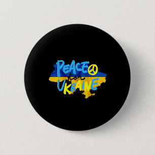 Peace For Ukraine Protect Ukraine Ukraine Support 6 Cm Round Badge