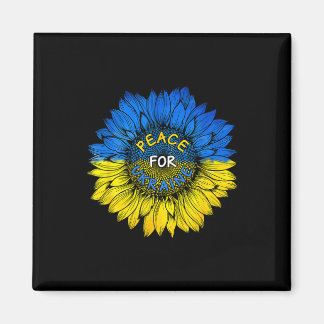 Peace For Ukraine Shirt Ukraine Sunflower Ukrainia Magnet