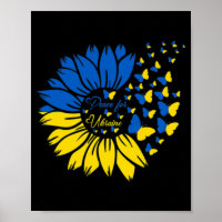 Peace For Ukraine Sunflower Ukrainian Butterfly Uk
