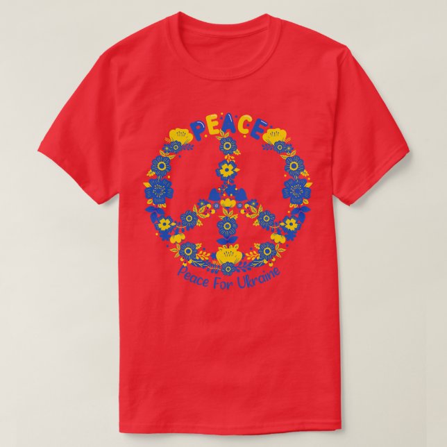 Peace for Ukraine T-Shirt (Design Front)