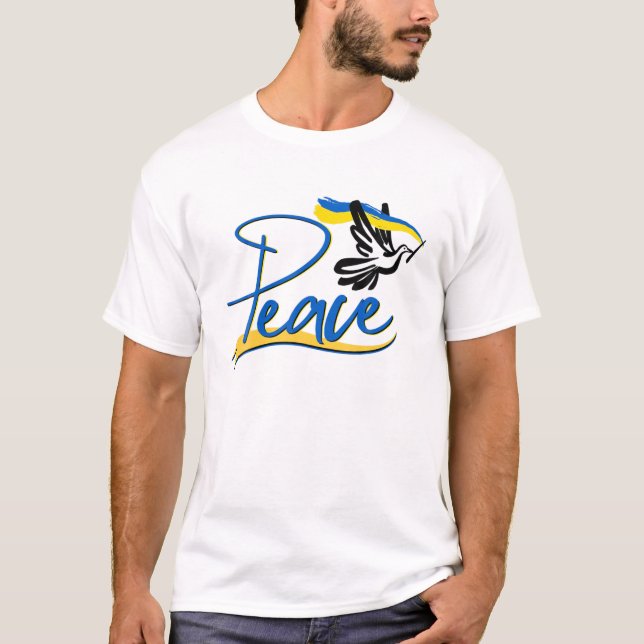 Peace For Ukraine T-Shirt (Front)