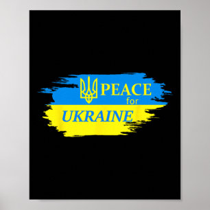 Peace For Ukraine Ukrainian Flag Ukraine Logo Poster