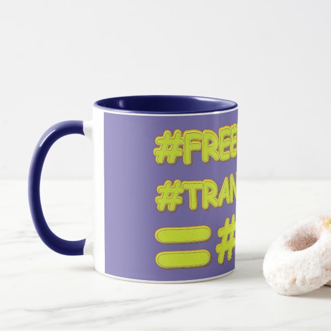 "PEACE FORMULA EQUATION" Cute Design. Buy Now Mug (With Donut)