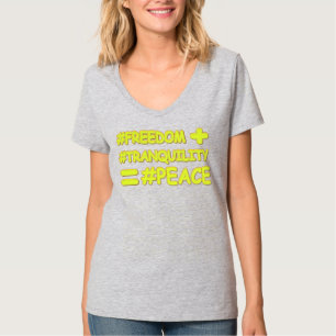 "PEACE FORMULA EQUATION" Cute Design. Buy Now T-Shirt