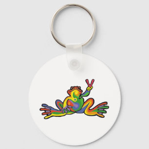 Peace Frog Key Ring
