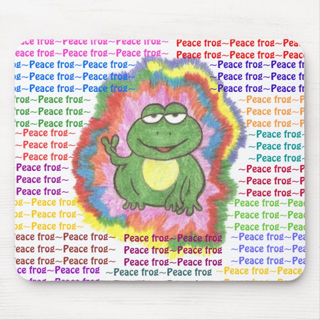 Peace frog mouse pad (Front)