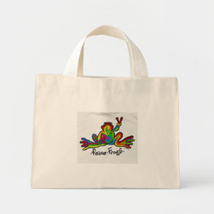 Peace Frogs Mini Tote Bag