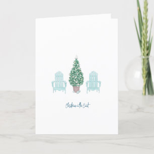 Peace from the Beach Coastal Christmas Card