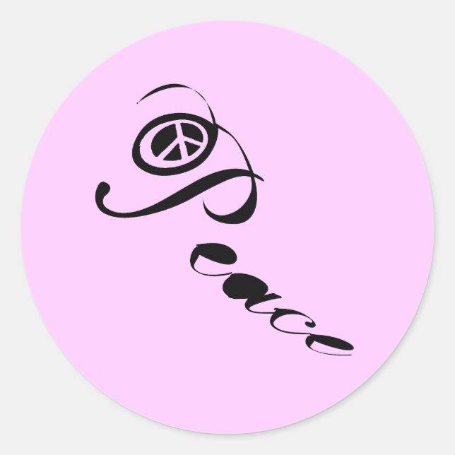 Peace Gear Classic Round Sticker (Front)