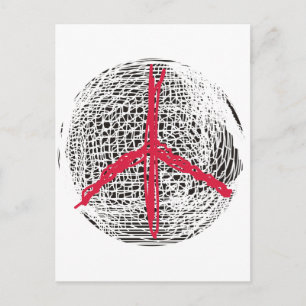 Peace Globe no war no fighting no violence love Postcard