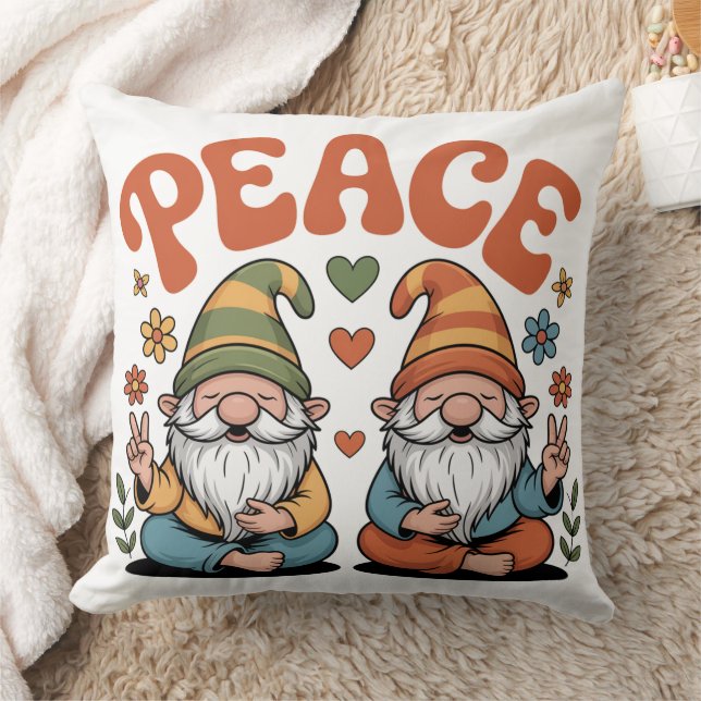 Peace Gnomes Cushion (Blanket)