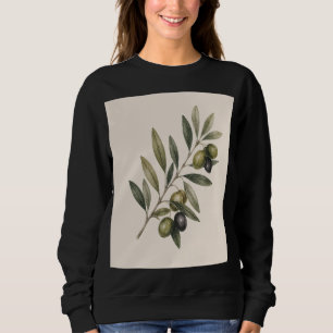 Peace Grows Here   Vintage Olive Branch Botanical  Sweatshirt