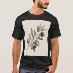 Peace Grows Here Vintage Olive Branch Botanical T-Shirt