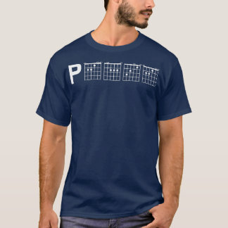 Peace Guitar Chords Guitar Music Sizes Guitar  T-Shirt