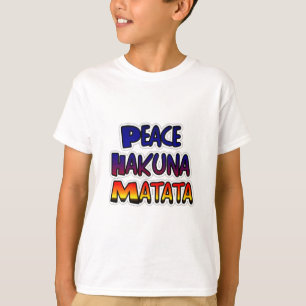 Peace Hakuna Matata Gradient Art T-Shirt