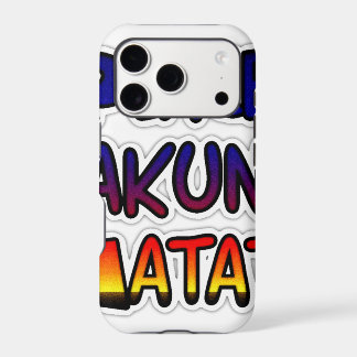 Peace HAKUNA MATATA: Swahili Bold Gradient Blue Pu