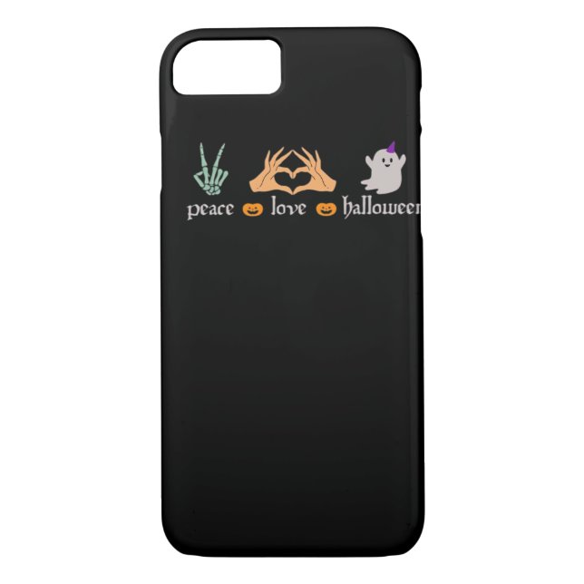 Peace Halloween Peace Sign Skeleton Witch's Hands  Case-Mate iPhone Case (Back)