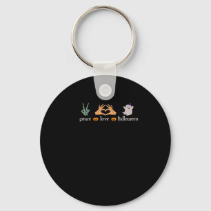 Peace Halloween Peace Sign Skeleton Witch's Hands Key Ring
