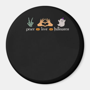 Peace Halloween Peace Sign Skeleton Witch's Hands Magnet