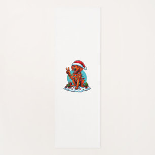 Peace Hand Rhodesian Ridgeback Christmas Lights Wo Yoga Mat