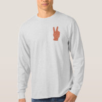 Peace Hand Sign Embroidered Style – Love Freedom