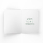 Peace Hand Sign Green Holiday Card