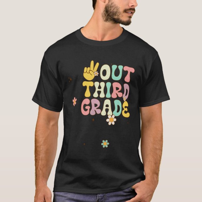 Peace Hand Third 3Rd Grade Class Bye 3Rd Grade T-Shirt (Front)