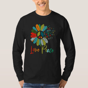 Peace Hand Tie Dye Finger Freedom Hippie Flower Ch T-Shirt