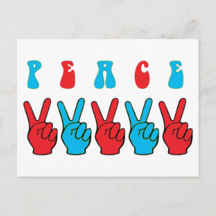 Peace Hands Postcard