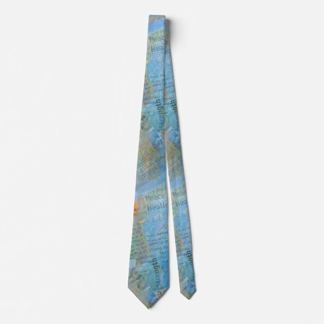 Peace Healing Have No Fear Tie (Front)