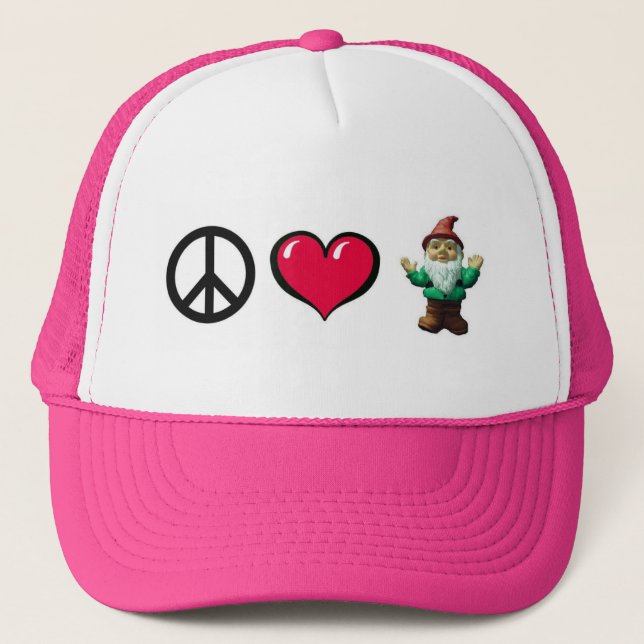 Peace Heart Gnome Cap (Front)