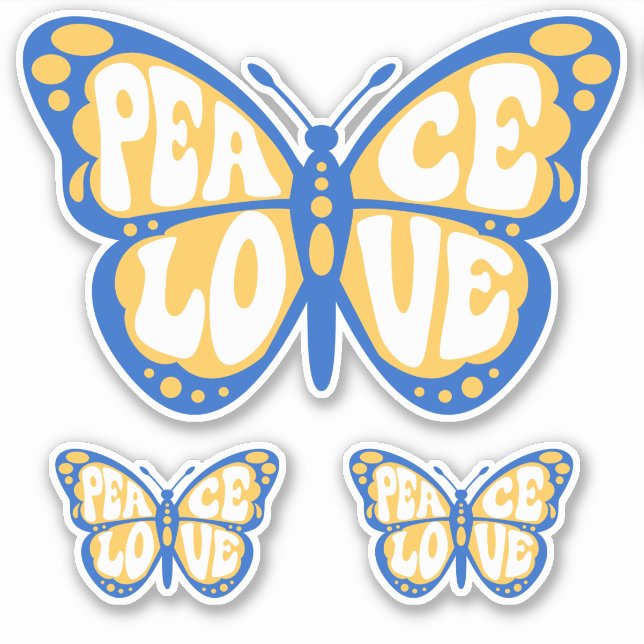 Peace Heart Love I Stand With Ukraine Button Class (Front)