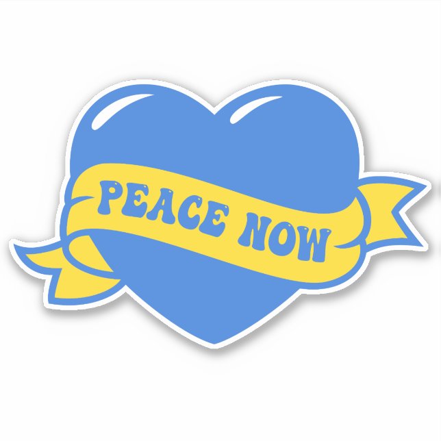 Peace Heart Love I Stand With Ukraine Button Class (Front)