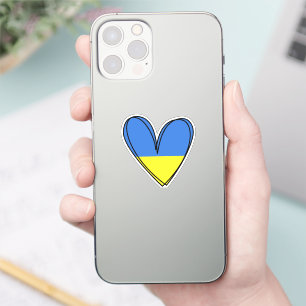 Peace Heart Love I Stand With Ukraine Button Class