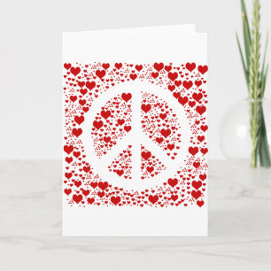Peace Hearts Holiday Card