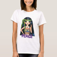 Peace Hippie Girl with Fringed Vest & Headband