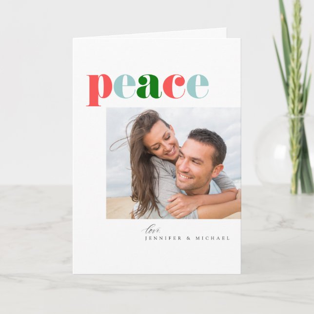 Peace Holiday  | ADD YOUR FAMILY PHOTO (Front)