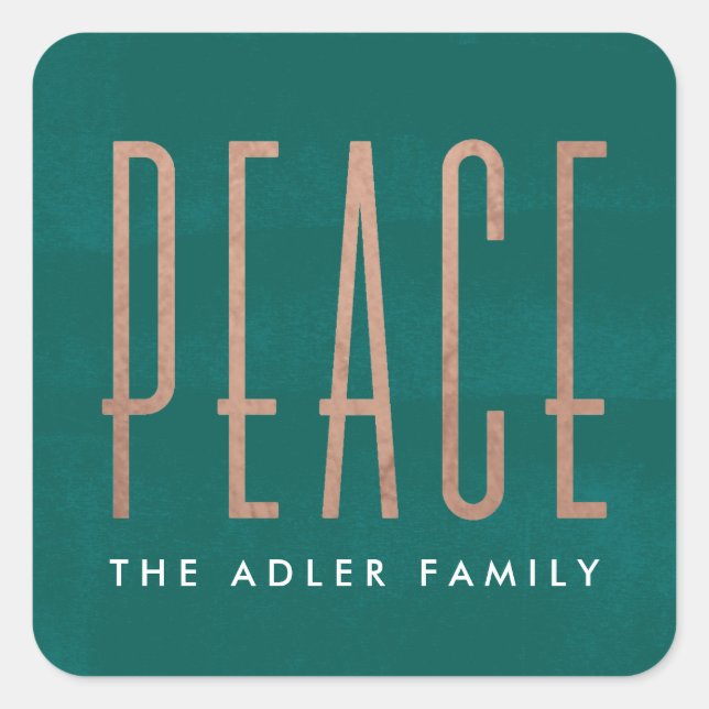 Peace Holiday Sticker (Front)