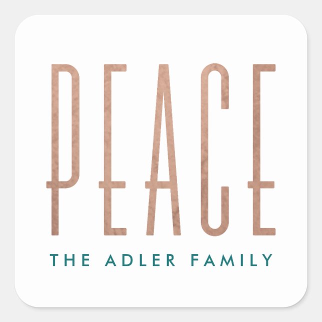 Peace Holiday Sticker (Front)